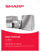 Sharp XLB510BK 40 W Bluetoo Owner's manual