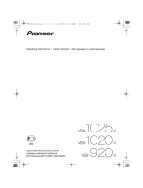 Pioneer VSX 920 Owner's manual
