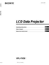 Sony LCD Dtat Projector User manual