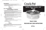 CROCK POT SCVS605A-CN Owner's manual