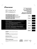 Pioneer PD-M406A Owner's manual