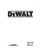 DeWalt D21716 Owner's manual