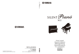 Yamaha SILENT PIANO (SG2 TYPE) Owner's manual