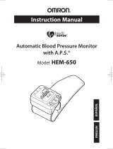 Omron INTELLISENSE HEM-650 User manual