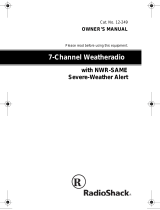 Radio Shack 7-Channel Weatheradio Owner's manual