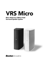 Boston Acoustics VRS Micro User manual