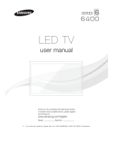 Samsung LED 6400 series User manual