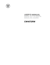 Westinghouse CW40T2RW User manual