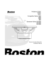 Boston Acoustics GS1500 User manual