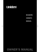 Uniden BC340CRS Owner's manual