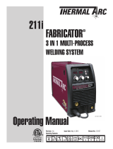Thermal Arc 211i Operating instructions