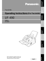 Panasonic UF-490 User manual