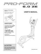Pro-Form 6.0 ZE User manual