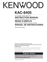 Kenwood KAC-8105D User manual