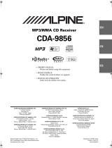 Alpine CDA-9856 Owner's manual