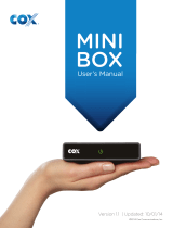COX mini box User manual