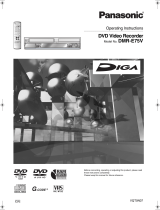 Panasonic Diga DMR-E75V Operating Instructions Manual