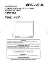 Sansui DTV3200 Owner's manual
