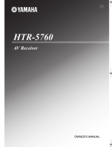 Yamaha HTR-5760 Owner's manual