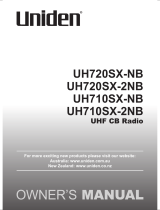 Uniden UH720SX-NB Owner's manual