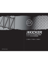 Kicker ZX1000.1 Owner's manual