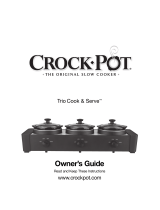 Crock-Pot TRIO COOK & SERVE SCLBC300-BS Owner's manual