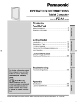Panasonic Toughbook FZ-A1BDAAZCE Operating Instructions Manual