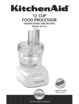 KitchenAid KFP750 Instructions And Recipes Manual