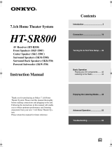 ONKYO HT-R550 User manual