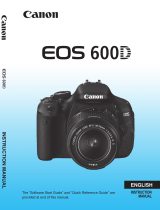 Canon EOS 600D User manual