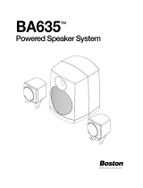 Boston Acoustics 635 User manual