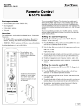 TouchTunes Remote Control User manual