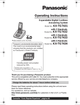 Panasonic KX-TG7432 Operating Instructions Manual