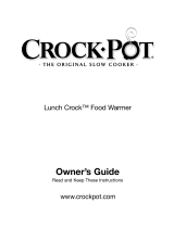 Crock-Pot Lunch Crock Owner's manual