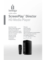 Iomega ScreenPlay™ Director HD Media Player USB 2.0/Ethernet/AV 1.0TB Owner's manual