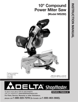 Delta ShopMaster MS250 User manual