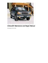 Ford Explorer Maintaince And Repair Manual