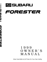 Subaru Forester 1999 Owner's manual