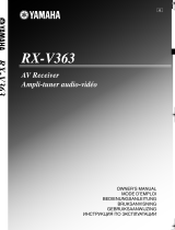 Yamaha RX-V363 - AV Receiver Owner's manual