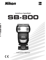 Nikon SB 800 - AF Speedlight Flash User manual