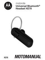 Motorola H270 - Headset - Over-the-ear User manual