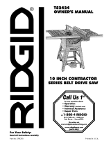 RIDGID Contractor TS2424 Owner's manual