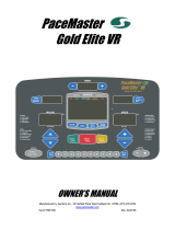 PaceMaster Gold Elite VR Owner's manual