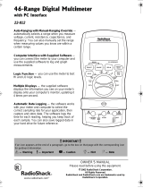 Radio Shack 22-812 Owner's manual