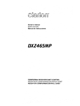 Clarion DXZ465MP Owner's manual