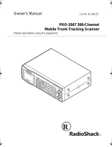 Radio Shack PRO-2067 Owner's manual
