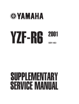 Yamaha 2001 YZF-R6 User manual