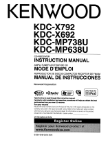 Kenwood eXcelon KDC-X792 User manual
