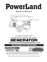 PowerLand PD10000E Owner's manual