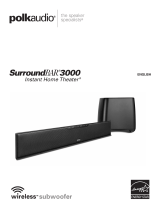 Polk Audio SurroundBar 3000 User manual